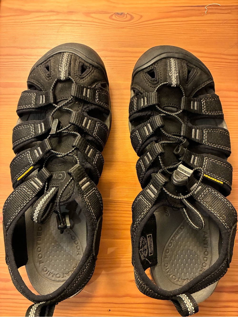 Keen Black and White Casual Sandal - Logo Badge Detail